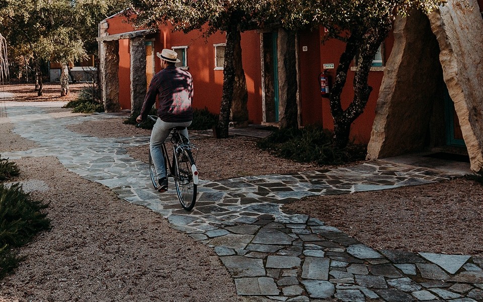 De bicicleta